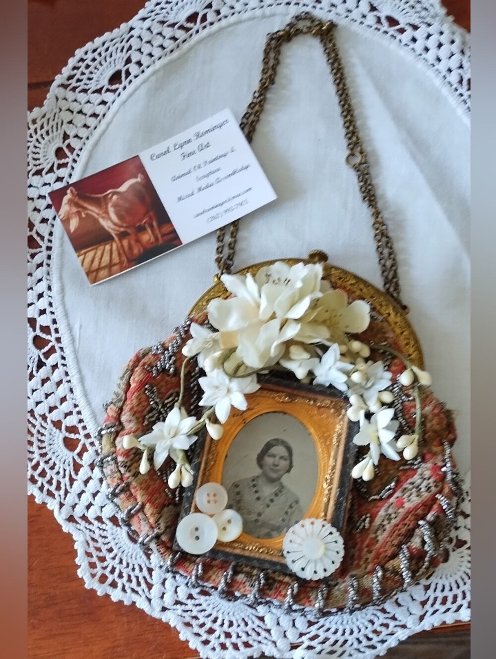 Antique Purse Art Piece